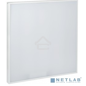 Светильник светодиодный Iek LDVO0-6576-50-6500-K01 ДВО 6576 595х595х25мм 50Вт 6500К опал аналог люм.свет. 4х18 накладных или в потолок Армстронг