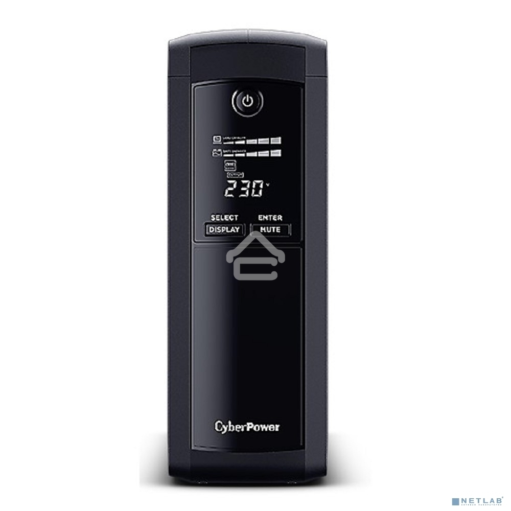 Источник бесперебойного питания UPS CyberPower VP1600EILCD Line-Interactive 1600VA/960W USB/RS-232/RJ11/45 (4 + 4 IEC С13)