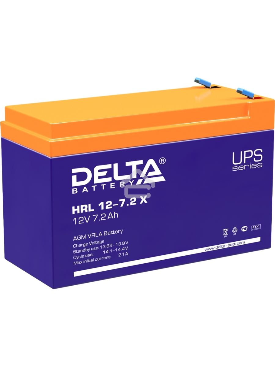 Батарея Delta HRL 12-7.2Х (12V 7.2Ah)