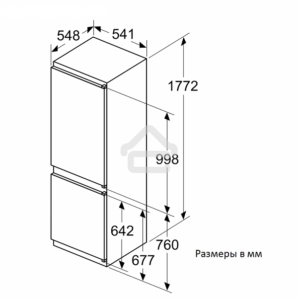 Холодильник Bosch KIN86NSE0 2-хкамерн. белый