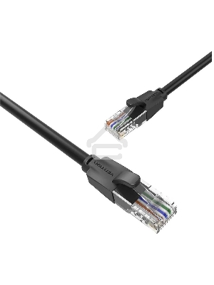 Патч-корд Vention прямой UTP cat.6, RJ45 - 10м. Черный