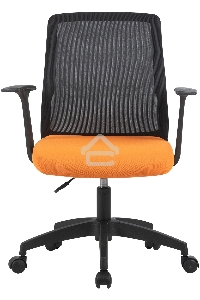 Кресло компьютерное Cactus CS-MC222-BKOR черный, сиденье оранжевый