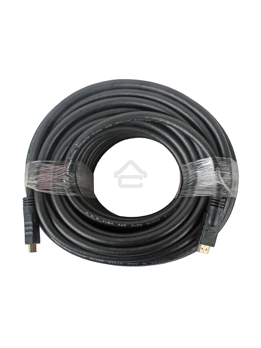 Кабель Cablexpert HDMI CC-HDMI4-30M, 19M/19M, v1.4, медь, позол.разъемы, экран, усилитель сигнала, 30м, черный, пакет