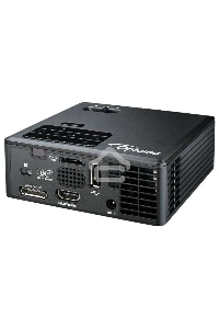 Проектор Optoma ML750e (DLP, LED, WXGA 1280x800, 700Lm, 15000:1, HDMI, USB, MHL, MicroSD, 1x1W speaker, 3D Ready, led 20000hrs, Black, 0.38kg)