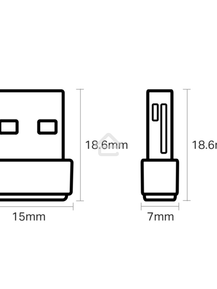 Адаптер TP-LINK Archer T2U NANO AC600 Nano Wi-Fi USB-адаптер