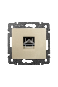 Розетка телефонная Valena RJ11 4 контакта 1 коннектор (слоновая кость) Legrand 774338