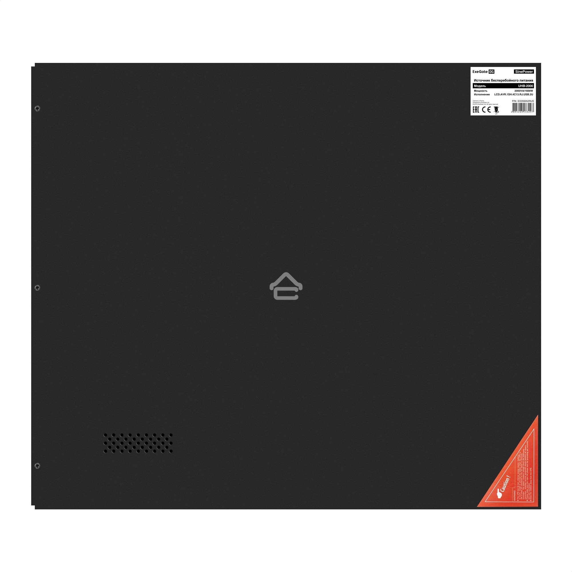 Источник бесперебойного питания Pure Sine Wave ExeGate SinePower UHB-2000.LCD.AVR.1SH.4C13.RJ.USB.2U <2000VA/1600W, LCD, AVR, 1*Schuko+4*C13, RJ45/11, USB, Rackmount 2U/Tower, металлический корпус, Black>