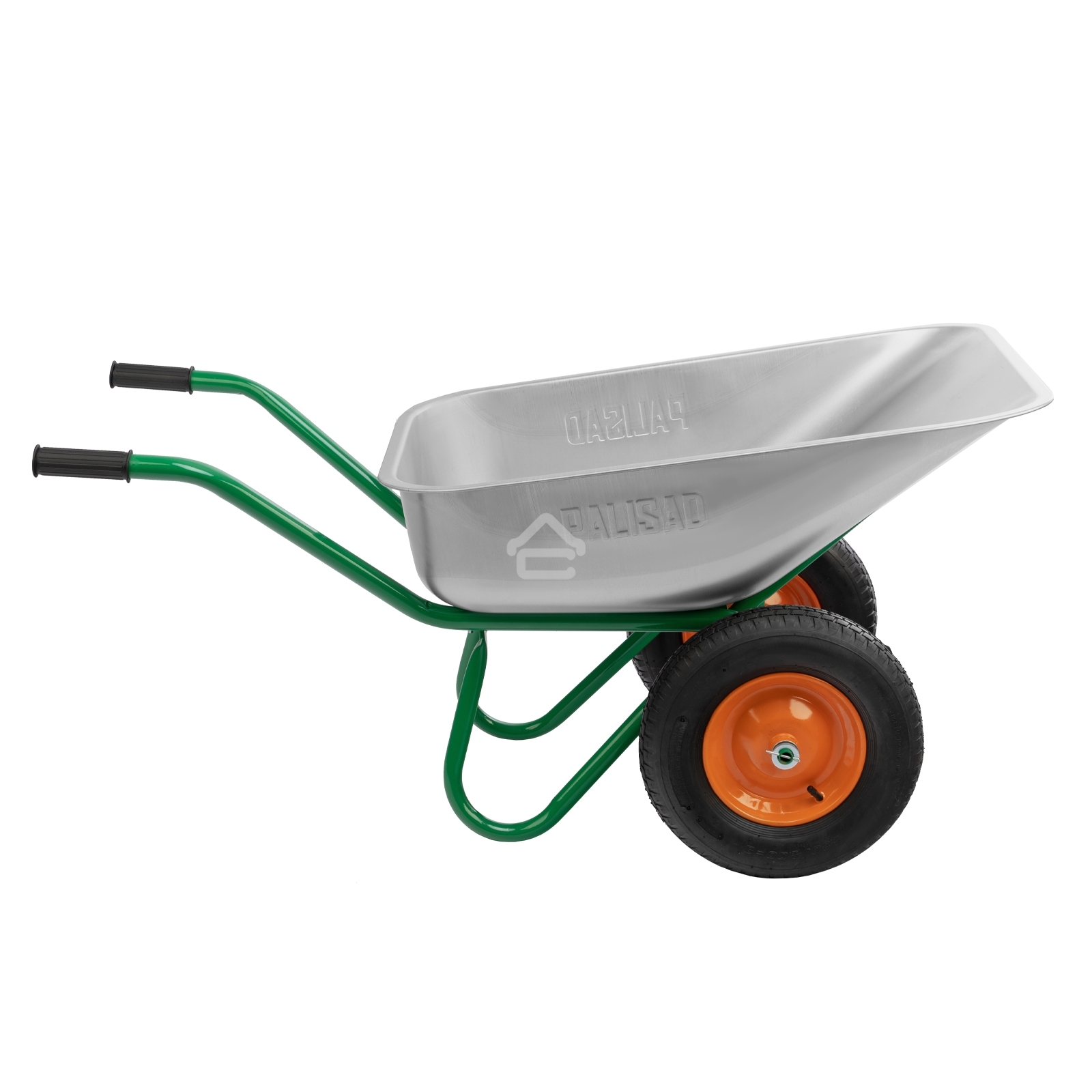 Тачка садово-строительная Palisad 2-х колесная, усиленная, грузоподъемность 320 кг, объем 100 л