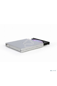 Оптический привод внешний с интерфейсом USB 2.0 Gembird DVD-USB-02-SV пластик, серебро