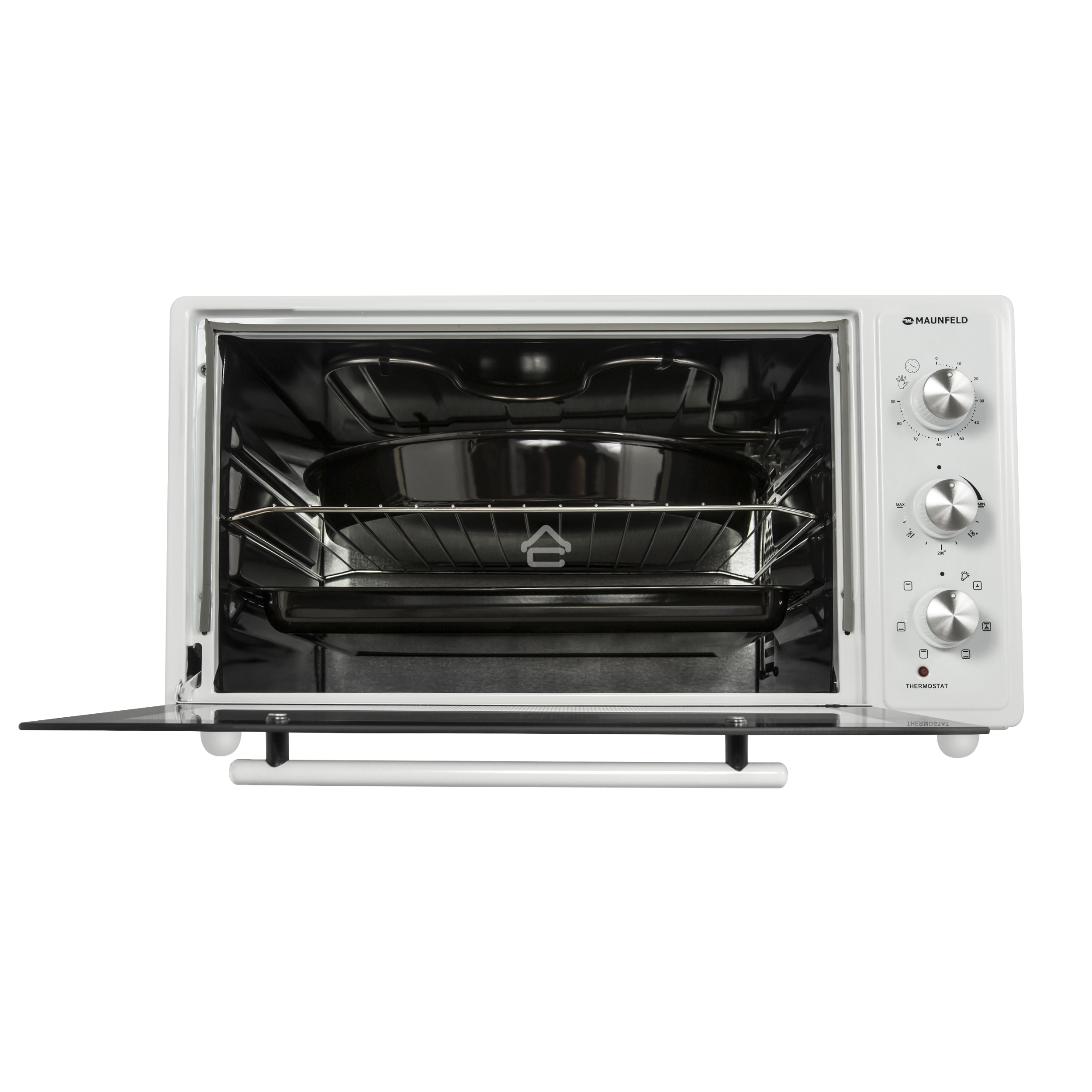 Мини-печь Maunfeld CEMOA.456.W ширина 60 см, механическое управление, 45 л,конвекция, белый