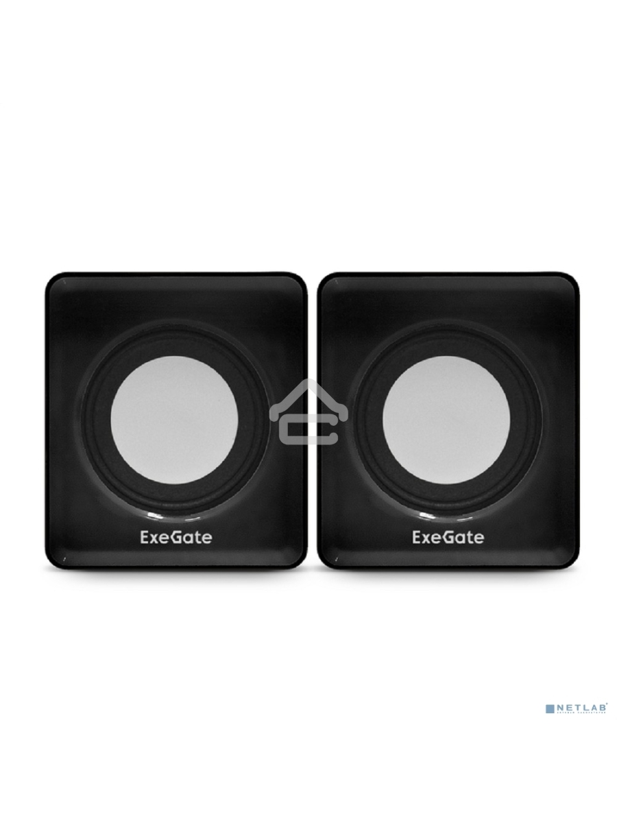 Акустическая система 2.0 ExeGate EX287057RUS Disco 140 Black (питание USB, 2х3Вт (6Вт RMS), 100-20000Гц, черный)
