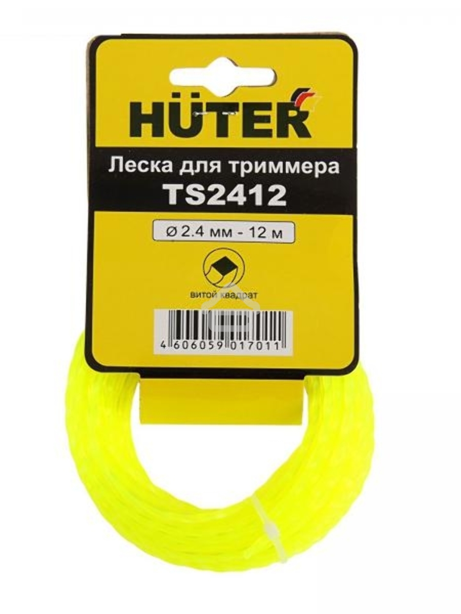 Леска для садовых триммеров Huter TS2412 d=2.4мм L=12м для Huter GGT-800S(T)/1000S(T)/1300S(T)/1500S(T) (71/2/13)