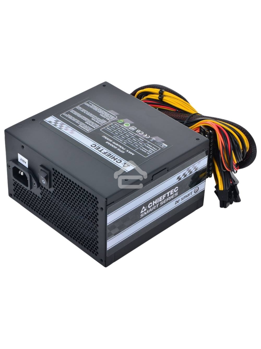 Блок питания Chieftec RTL GPS-600A8, 600Вт, 80 PLUS, 120мм, черный