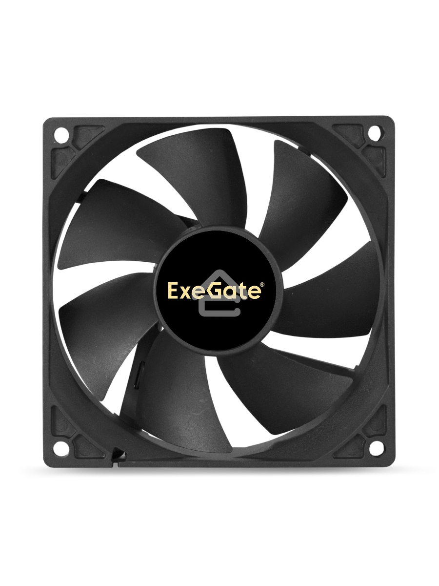 Вентилятор для корпуса ExeGate EX09225B3P черный, 92 мм, 2150 об/мин, 27 дБ, 3 pin