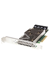 Контроллер MegaRAID 9460-16I SGL (05-50011-00), PCIe 3.1 x8 LP, SAS/SATA/NVMe, RAID 0,1,5,6,10,50,60, 16port(4 * int SFF8643), 4GB Cache, 3516ROC