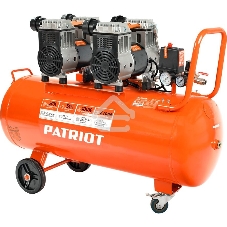 Компрессор Patriot поршневой безмасляный WO 80-360, 360 л/мин, 8 бар, 2200 Вт, 80 л, быстросъем и 