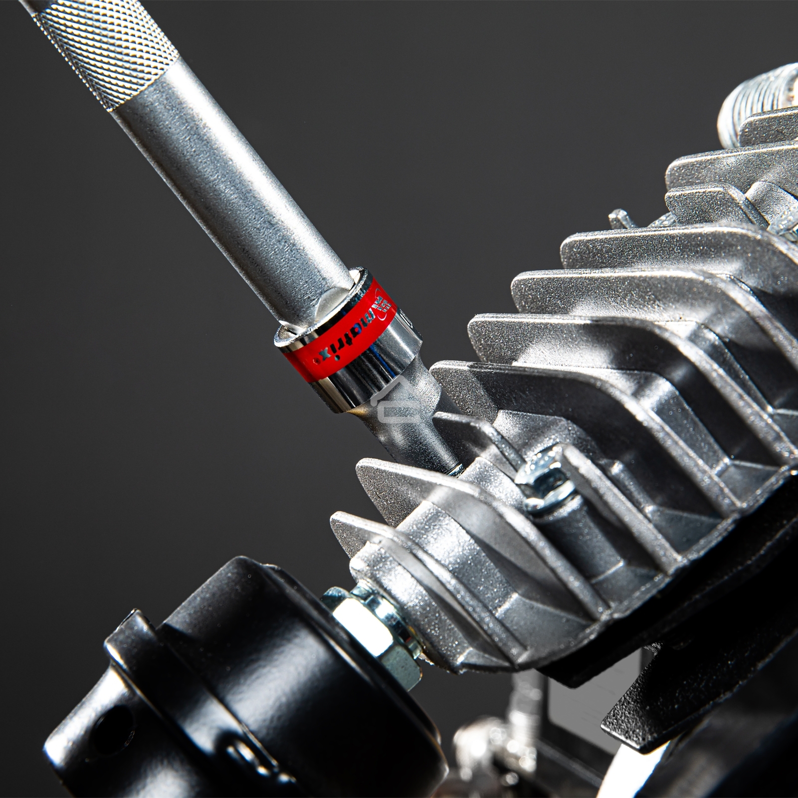 Головка торцевая Matrix, 12 мм, 6-гранная, CrV, под квадрат 1/2