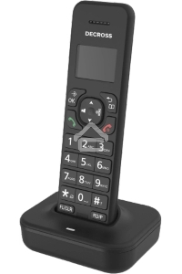 Радиотелефон Dect Decross DC1102B черный АОН