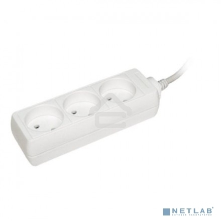 Удлинитель 3х3м без заземл. 10А IP20 У3 2P ИЭК WYP10-06-03-03-N