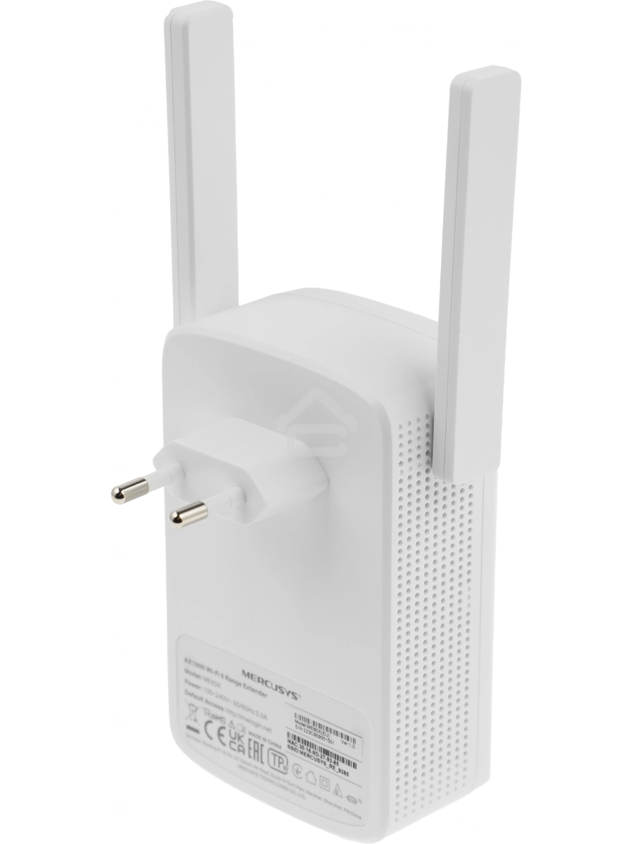 Повторитель беспроводного сигнала Mercusys ME60X AX1500 10/100/1000BASE-TX белый