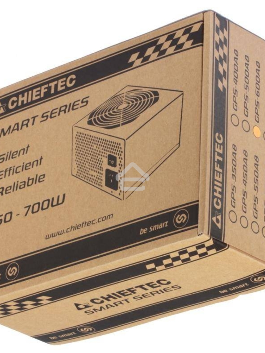 Блок питания Chieftec RTL GPS-600A8, 600Вт, 80 PLUS, 120мм, черный