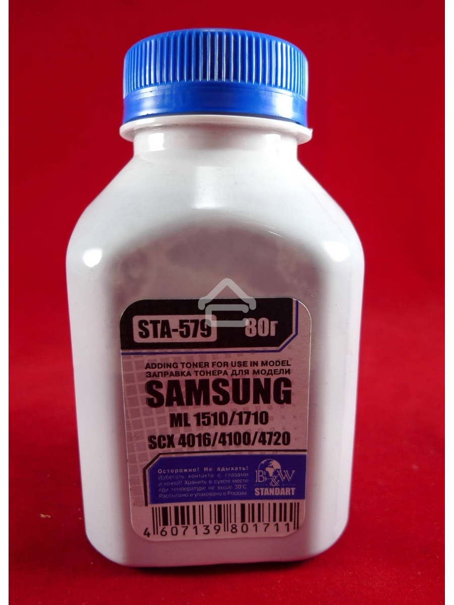 Тонер SAMSUNG ML-1520/1710/1610/2010/SCX 4016/5112/4x20/4100 (фл, 80г) B&W Standart фас Рос.