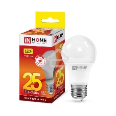Лампа светодиодная IN HOME LED-A65-VC 25Вт 230В Е27 3000К 2250Лм 4690612024066