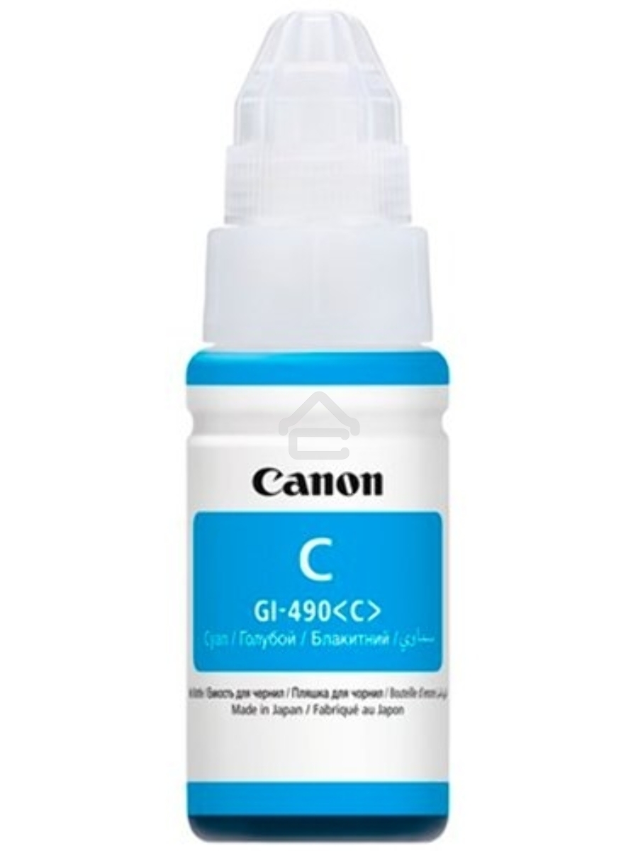 Чернила Canon GI-490C 0664C001 голубой (70 мл) для Canon Pixma G1400/2400/3400