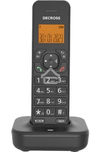 Радиотелефон Dect Decross DC1102B черный АОН