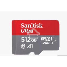 Флеш карта microSD 512Gb SanDisk microSDXC Class 10 Ultra UHS-I A1 140Mb/s