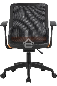 Кресло компьютерное Cactus CS-MC222-BKOR черный, сиденье оранжевый