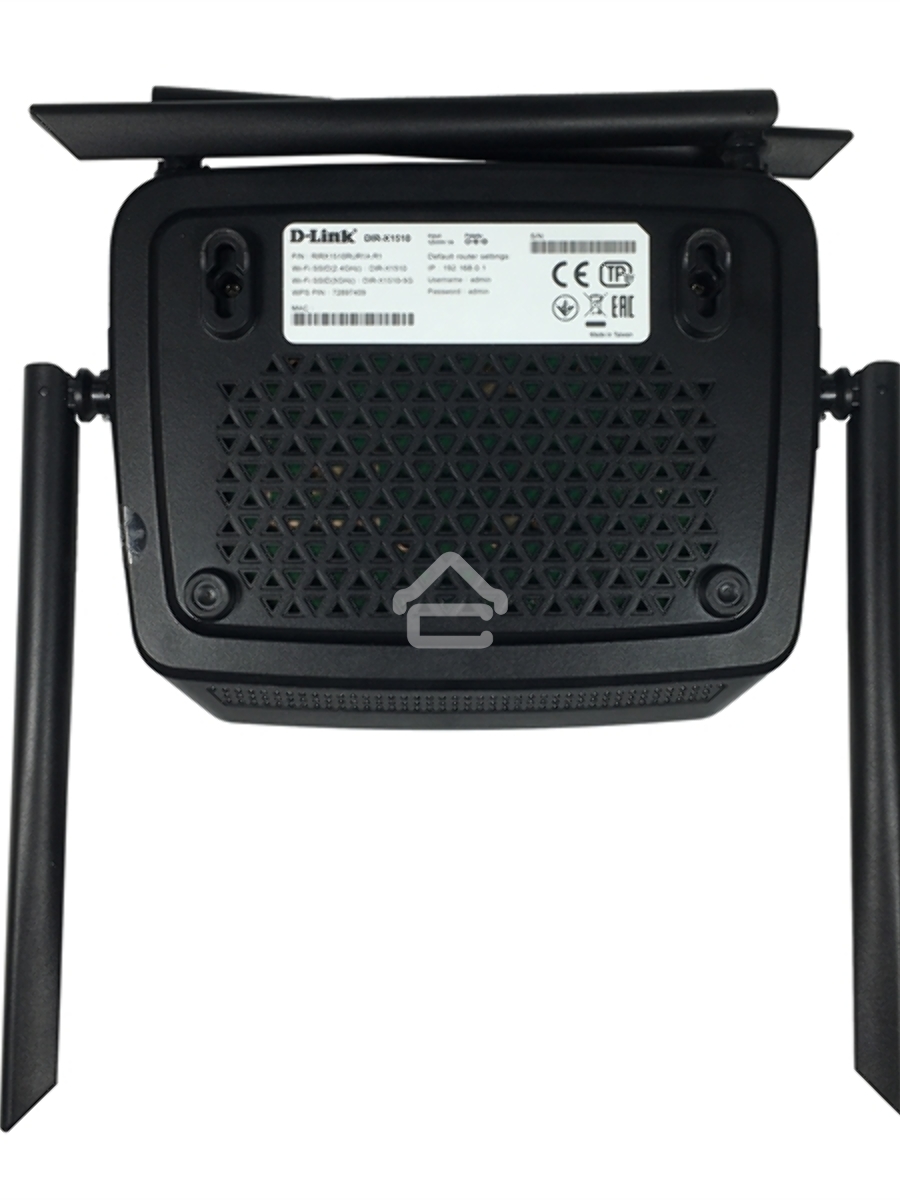 Двухдиапазонный гигабитный Wi-Fi 6 маршрутизатор D-Link DIR-X1510/RU/R1A AX1500
