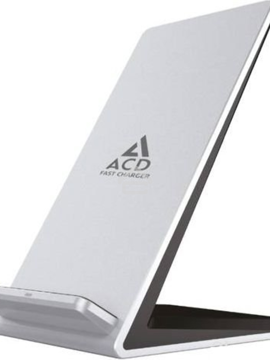 Зарядное устройство ACD-W102S-F1S 10Вт, беспроводная Qi, 2-катушки с QC, 5В/2А ~ 9В/1,8А RTL
