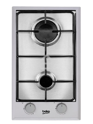 Встраиваемая газовая варочная поверхность Beko HDCG 32220 FX, Нержавеющая сталь