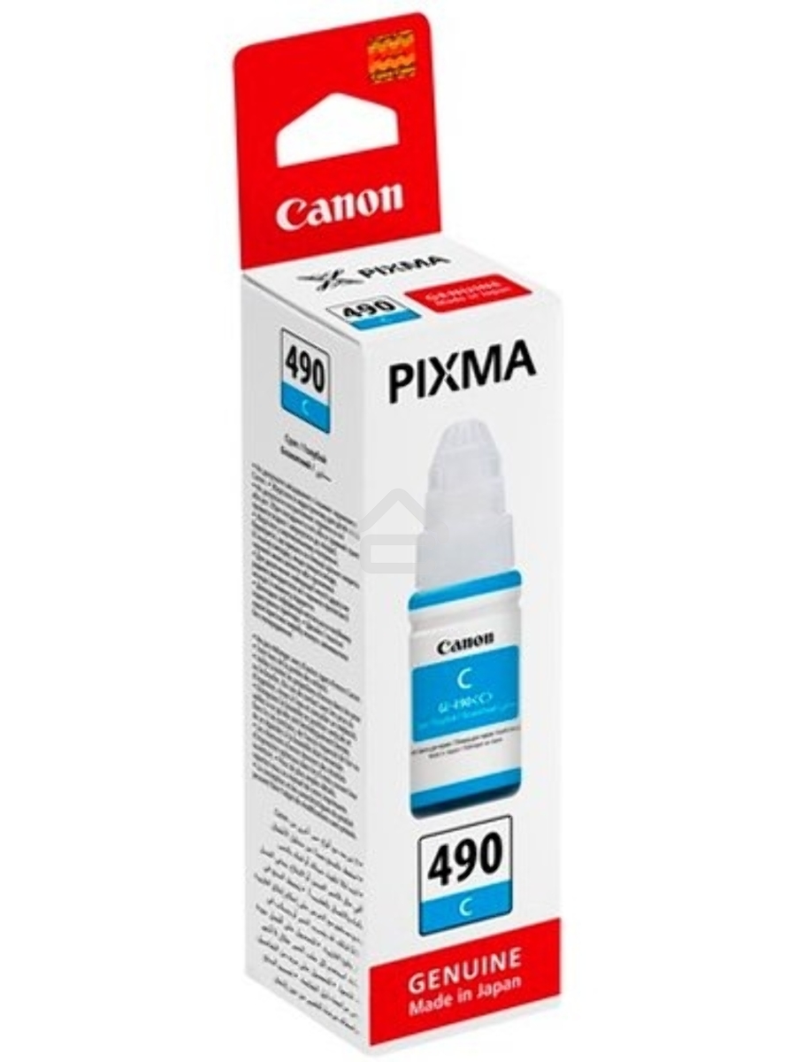 Чернила Canon GI-490C 0664C001 голубой (70 мл) для Canon Pixma G1400/2400/3400