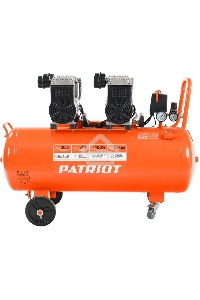 Компрессор Patriot поршневой безмасляный WO 80-360, 360 л/мин, 8 бар, 2200 Вт, 80 л, быстросъем и 