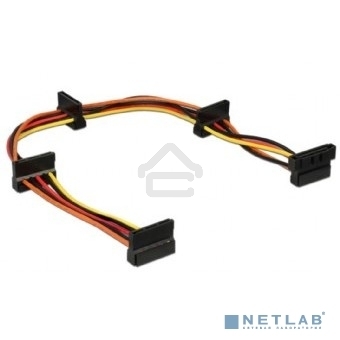 Кабель Cablexpert Кабеля питания SATA, 4x15pin(M)/15pin(F), 40 см (CC-SATAMF-03)
