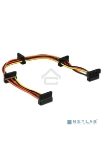 Кабель Cablexpert Кабеля питания SATA, 4x15pin(M)/15pin(F), 40см (CC-SATAMF-03)