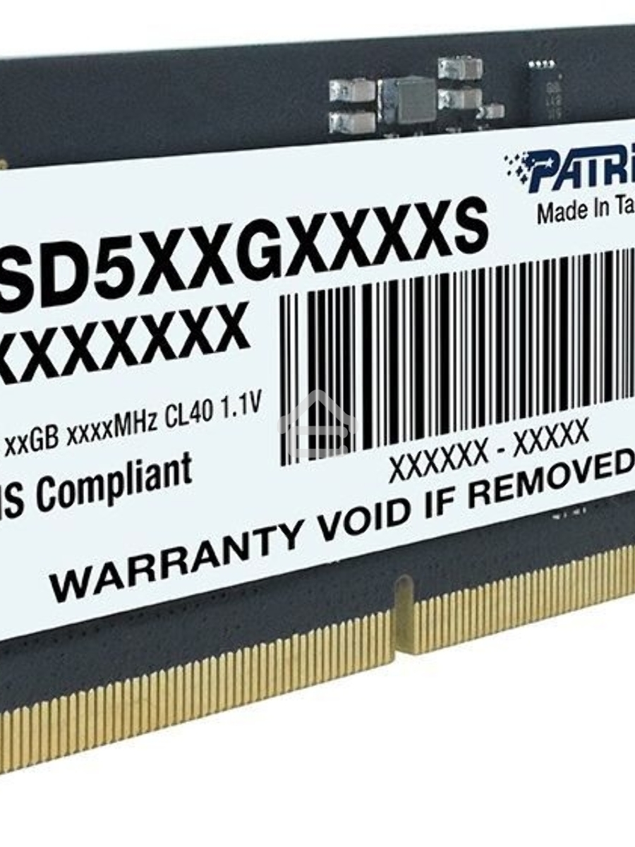 Оперативная память Patriot, DDR5, 16GB (1x16 GB), 4800 MHz, CL40, SO-DIMM