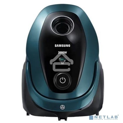 Пылесос Samsung VC20M2540JN/EV черный/зеленый, 460/2000 Вт, уборка сухая, пылесборник мешок 2.5 л