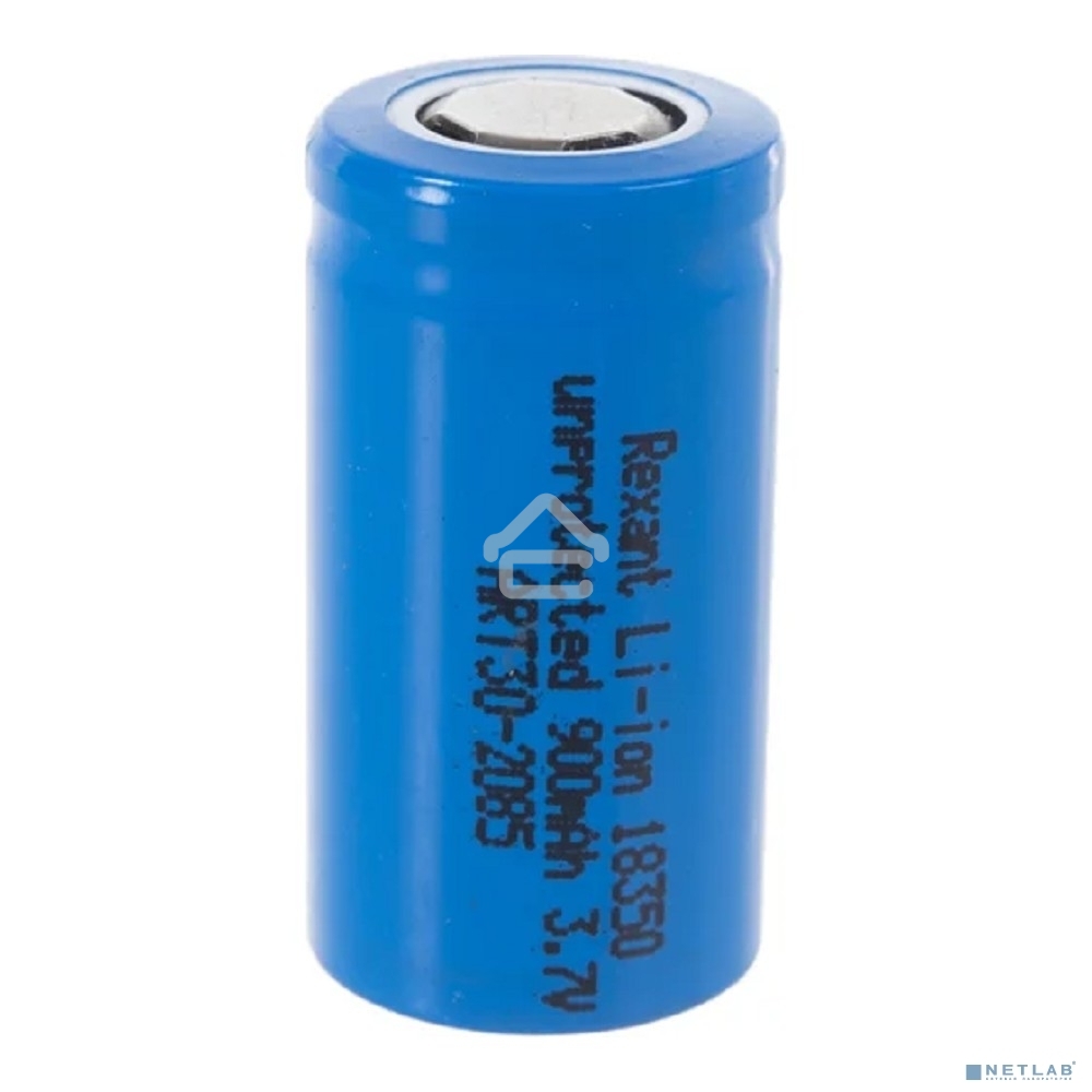 Аккумулятор Li-ion 18350 unprotected 900 mAH 3.7 В Rexant