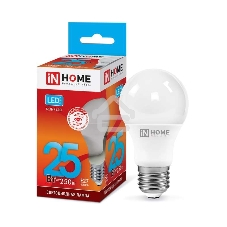 Лампа светодиодная IN HOME LED-A65-VC 25Вт 230В E27 4000К 2250лм 4690612024080