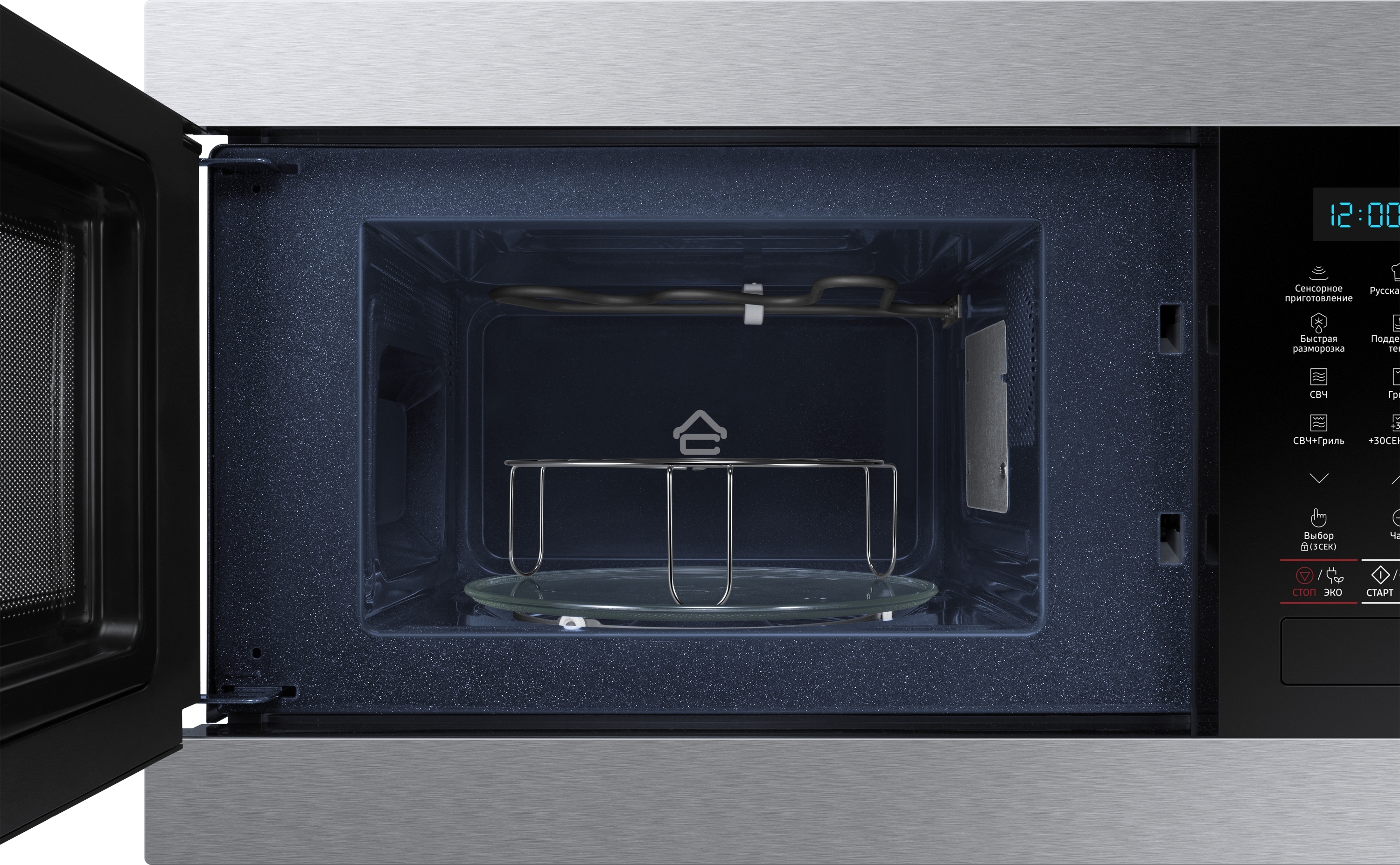 Микроволновая печь встраиваемая Samsung 22L GRILL MG22M8074AT/BW