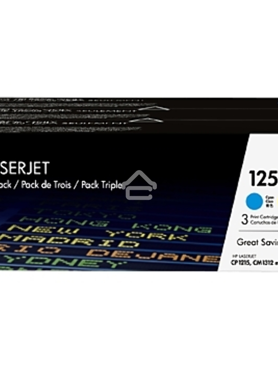 Картридж лазерный комплект HP CF373AM голубой/пурпурный/желтый для CLJ CP1215/1515 3 х 1400стр.