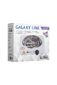 Электрическая плитка Galaxy Line GL 3003, белый, электрическая, 1000 Вт