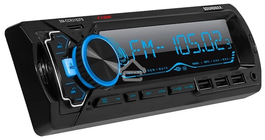 Автомагнитола Soundmax SM-CCR3182FB 1DIN 4x50 Вт