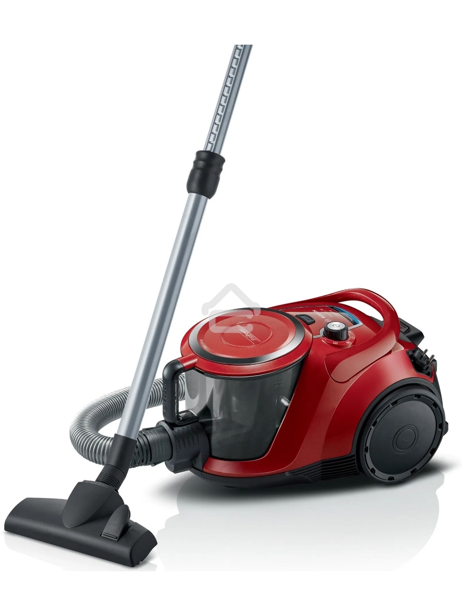 Пылесос Bosch BGS412234A красный, 2200 Вт, уборка сухая, пылесборник контейнер, 2.4 л