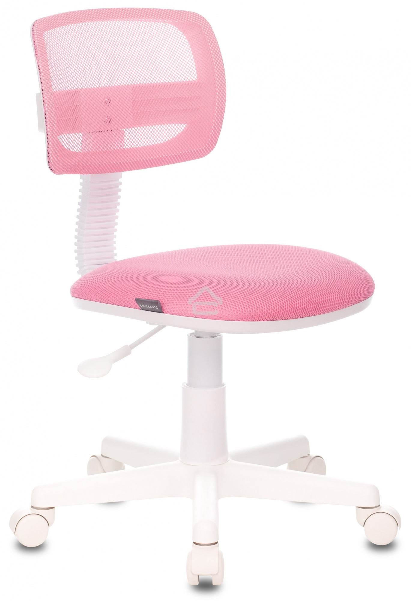 Кресло детское Бюрократ CH-W299/PK/TW-13A TW-06A TW-13A розовый спинка сетка (пластик белый)