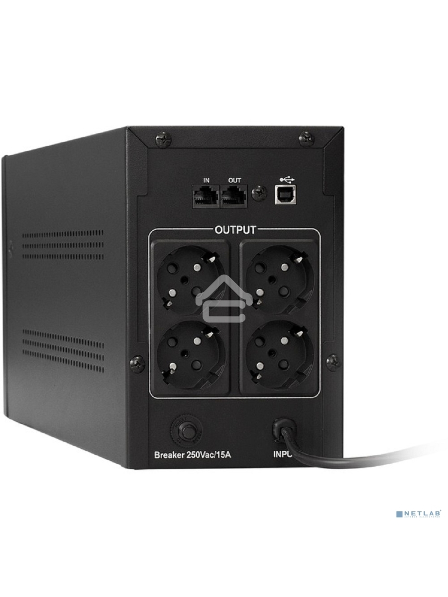 Источник бесперебойного питания ExeGate EP285519RUS SpecialPro Smart LLB-2000.LCD.AVR.EURO.RJ.USB <2000VA/1200W, LCD, AVR, 4 евророзетки, RJ45/11, USB, Black>