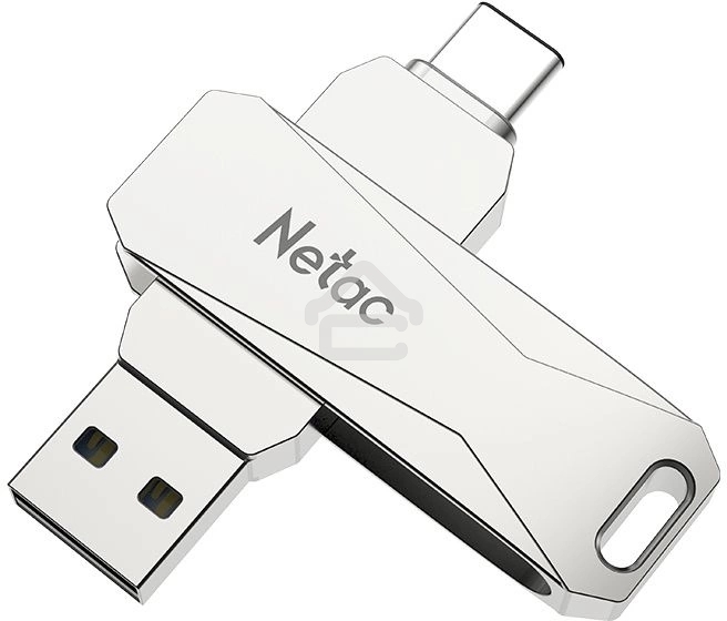 Флешка USB Netac U782C dual USB 3.0+TypeC 64Gb, retail version